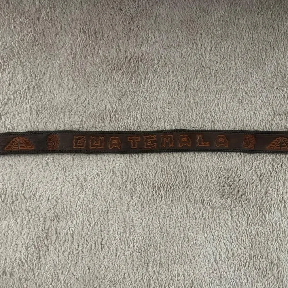 Guatemala leather belt size 38